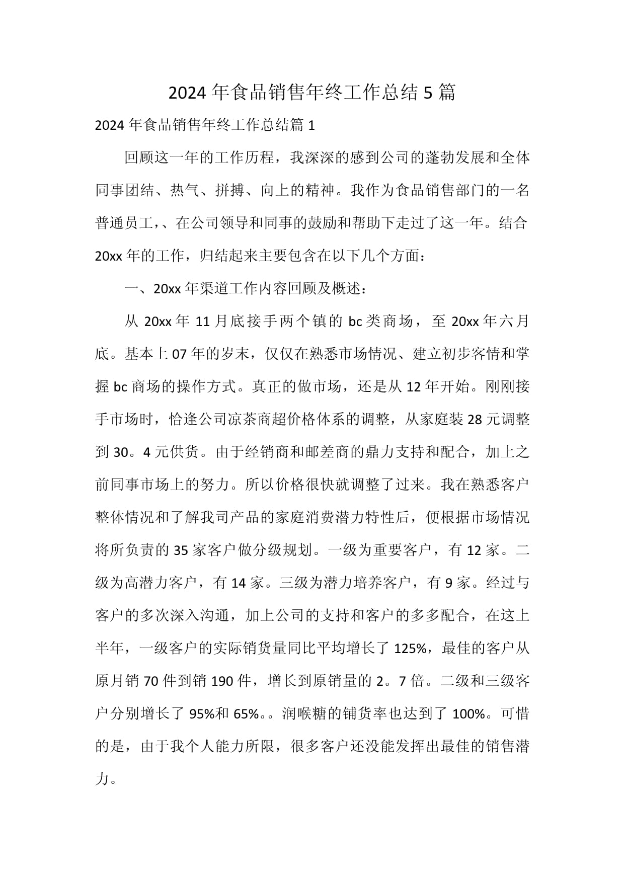 2024年酒类经营年终工作总结